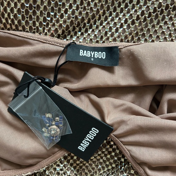 Babyboo Starla Gold Maxi Dress - Picture 7 of 9